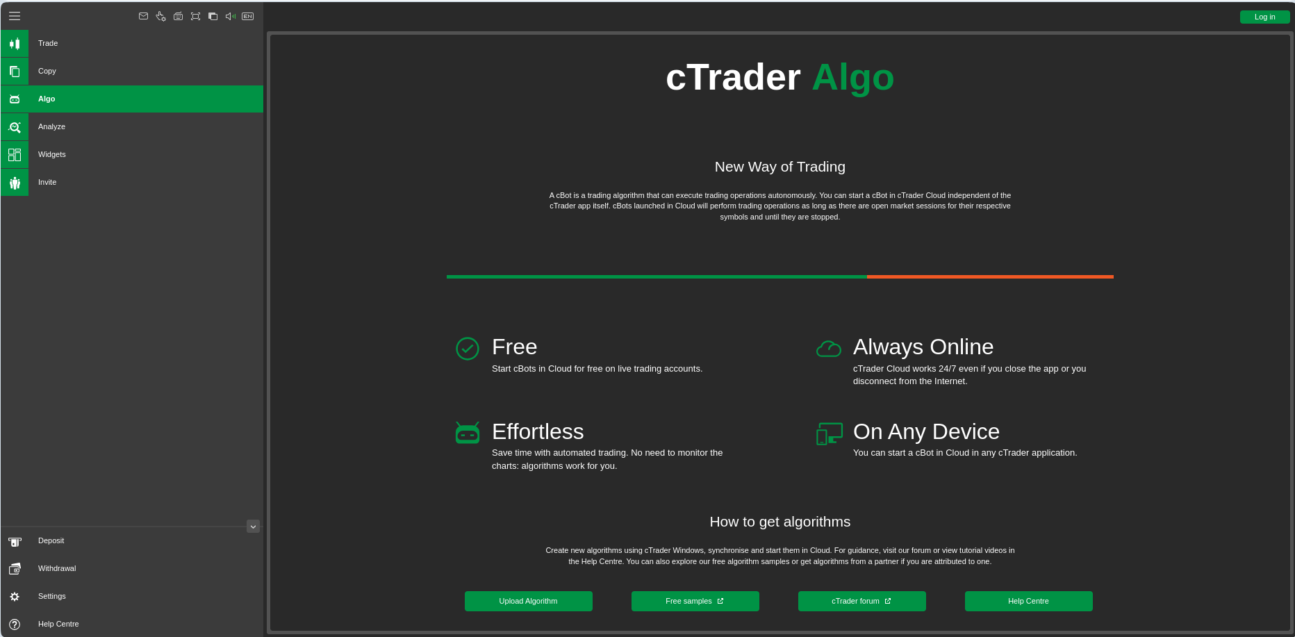 cTrader 5.0 Algo trading ecosystem