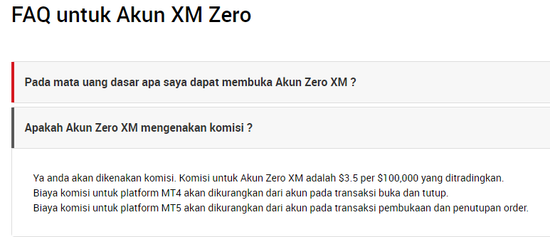 Tungkol sa zero account ng broker xm